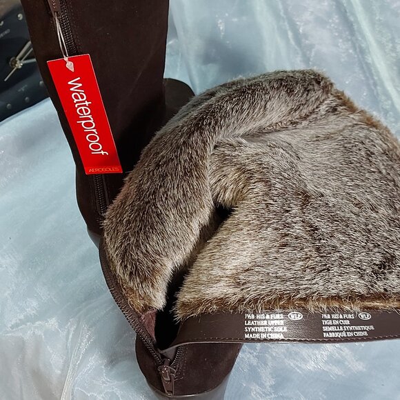 Waterproof Leather Boots by AEROSOLES Size 7.5 New - Picture 13 of 13